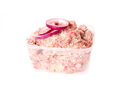 Tartare de boeuf préparé