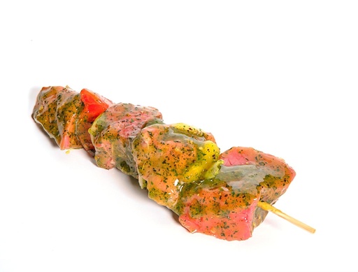 Brochette de boeuf marinée