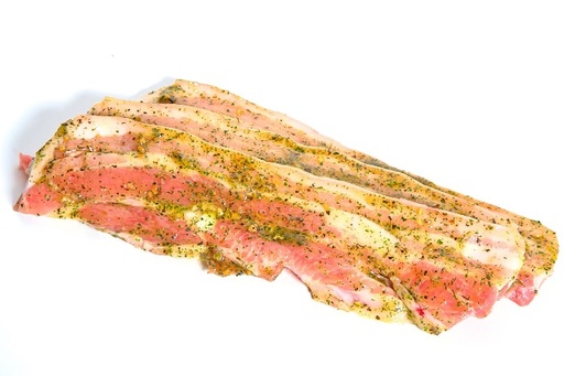 Lard mariné à l'ail